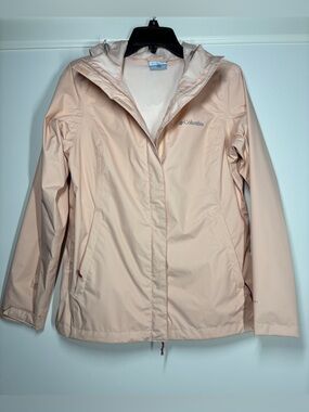 Columbia Women's Arcadia II Rain Jacket Peach Cloud Size S